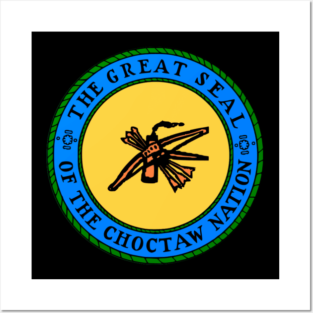 The Great Seal of Choctaw Nation of Oklahoma Wall Art by Virly